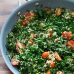 warm collard quinoa salad