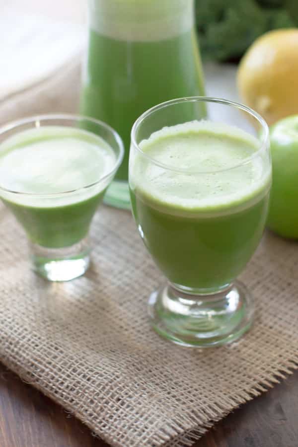 Cups of Green Juice 