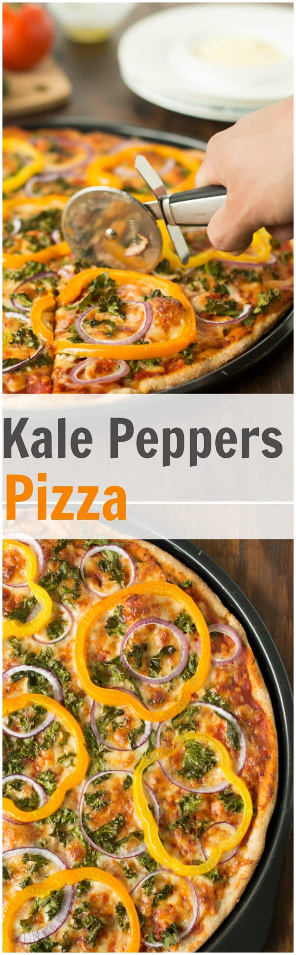 Kale Peppers Pizza