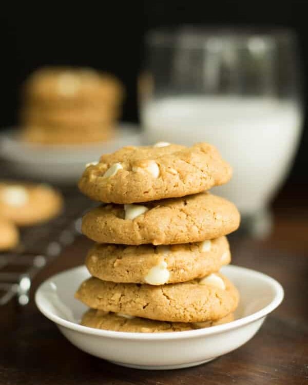 Peanut Butter Chocolate White Chip Cookies