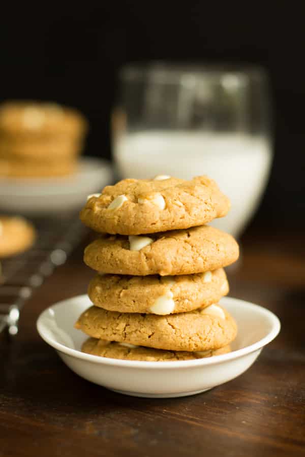 Peanut Butter Chocolate White Chip Cookies