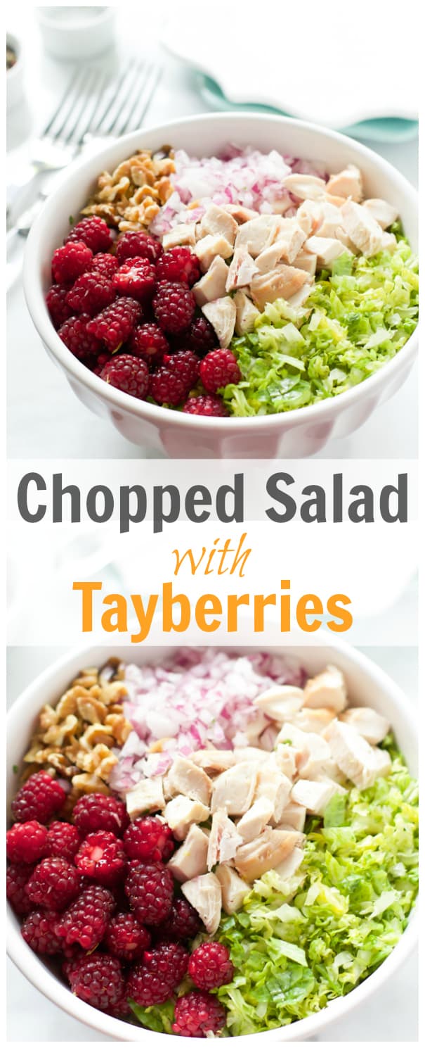 chopped salad with bayberries