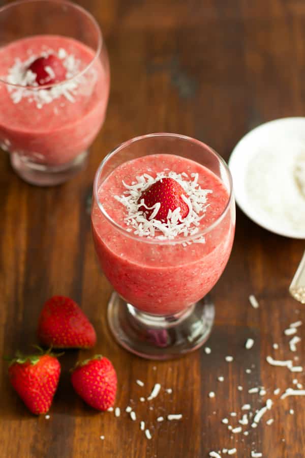 Strawberry Coconut Chia Pudding