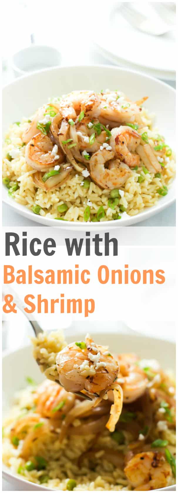 Rice with Balsamic Onions & Shrimp
