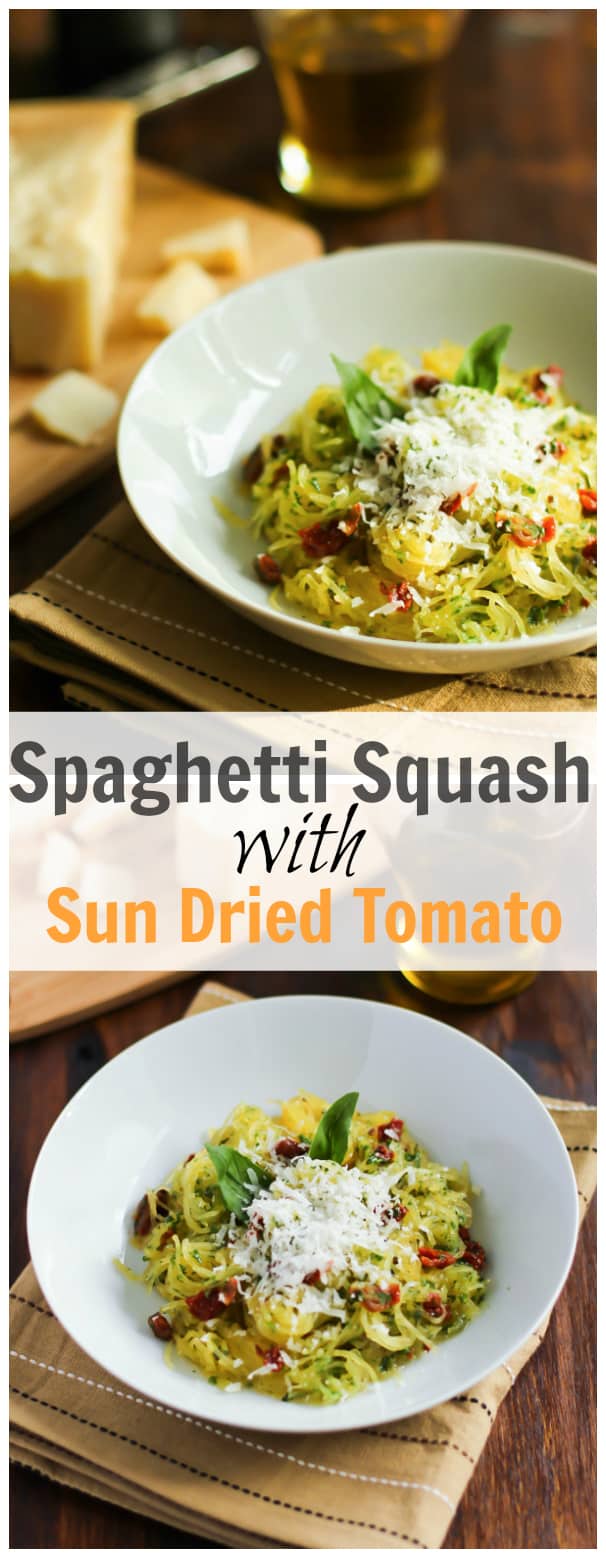 Spaghetti Squash with Sun Dried Tomato