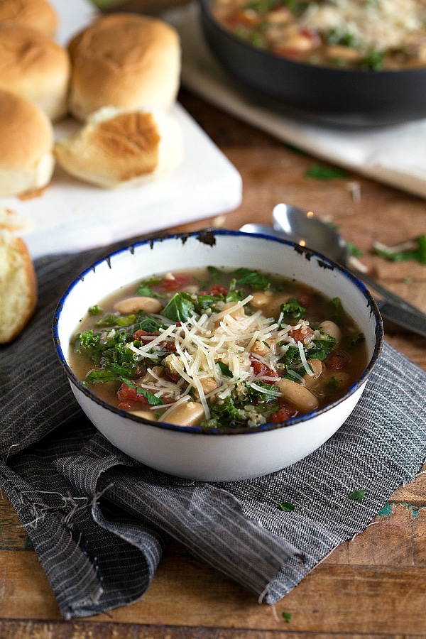 slow cooker quinoa white bean and kale soup Primavera Kitchen Recipe