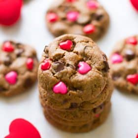 Valentine’s Day Gluten Free Chocolate Chip Cookies - primaverakitchen.com