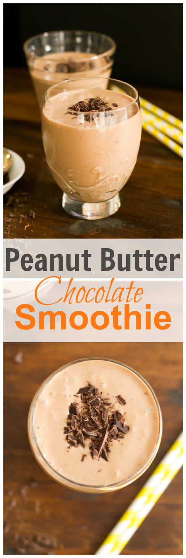 peanut butter chocolate smoothie1