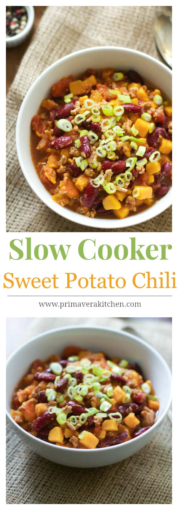 slow cooker sweet potato chili