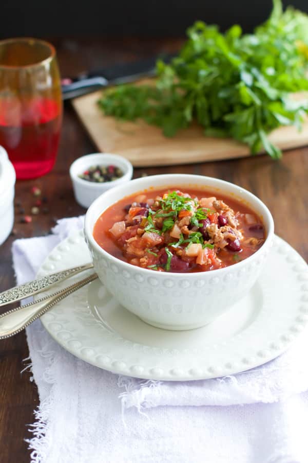 Slow Cooker Beet Chili