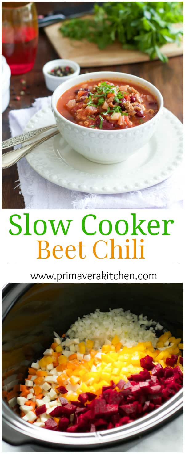 Slow Cooker Beet Chili