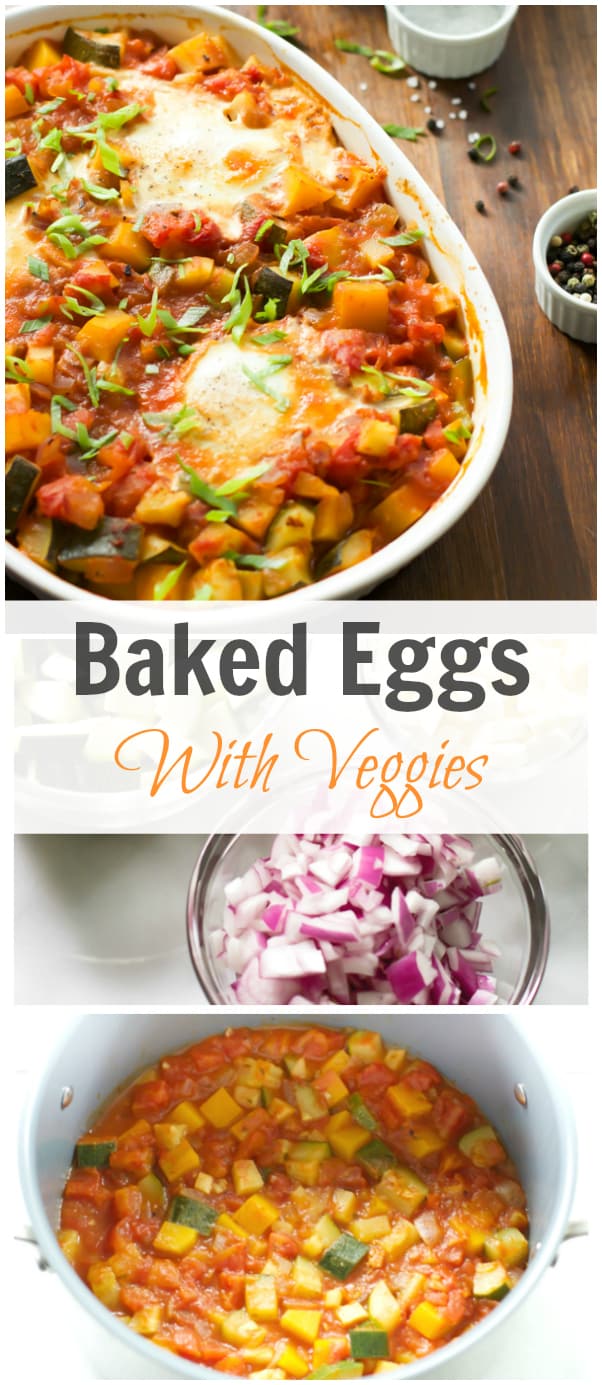 baked eggs with veggies