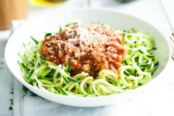 Turkey Bolognese Zucchini Pasta Primavera Kitchen Recipe