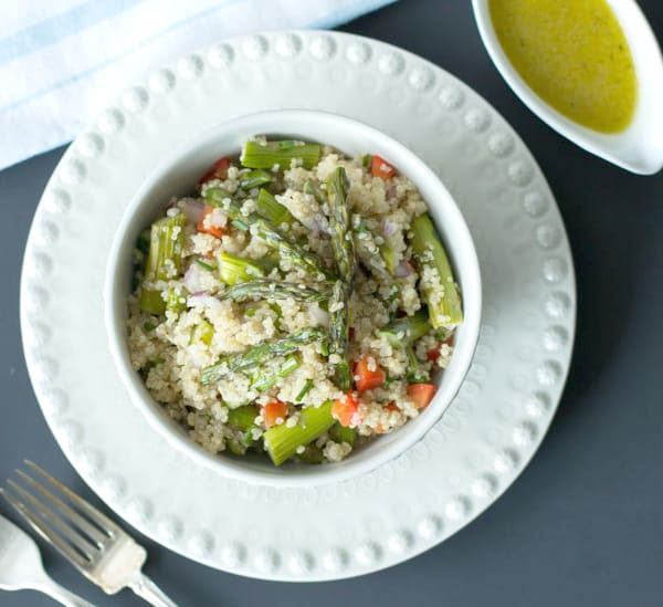 quinoa salad with roasted asparagus primavera kitchen recipe