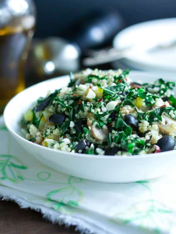 Kalamata Collard Quinoa Salad