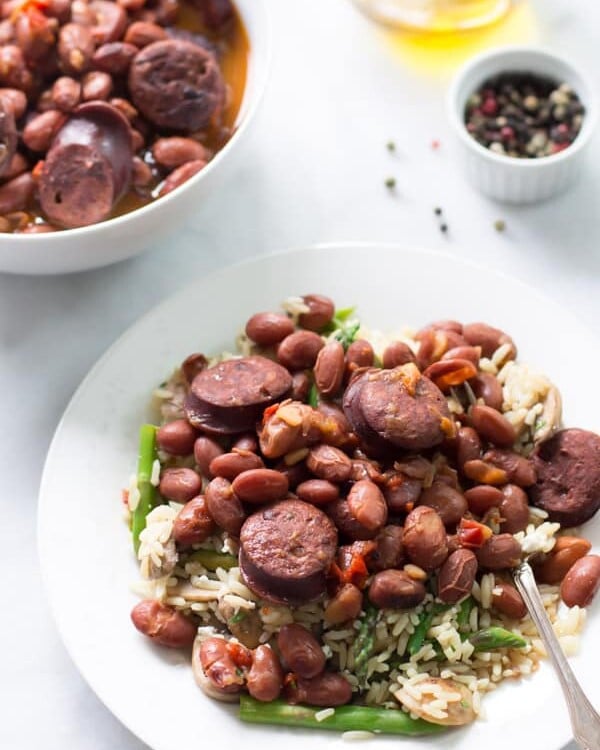 Instant Pot Red Bean Chili with Andouille