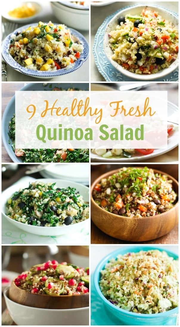 9 Healthy Fresh Quinoa Salad.