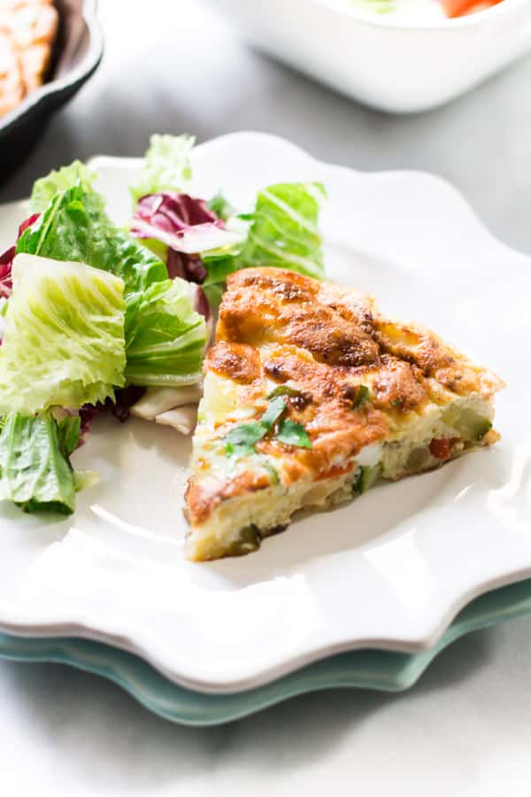 Zucchini Red Bell Pepper Frittata-8