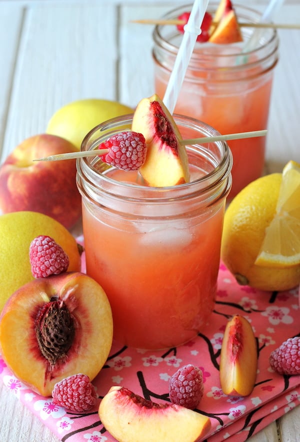 Raspberry Peach Lemonade.