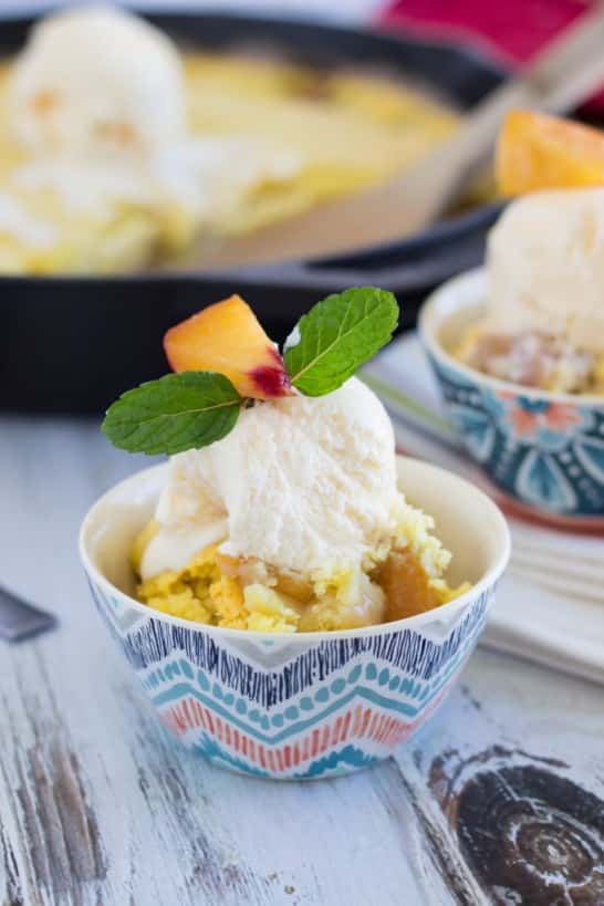 Skinny Peach Cobbler.