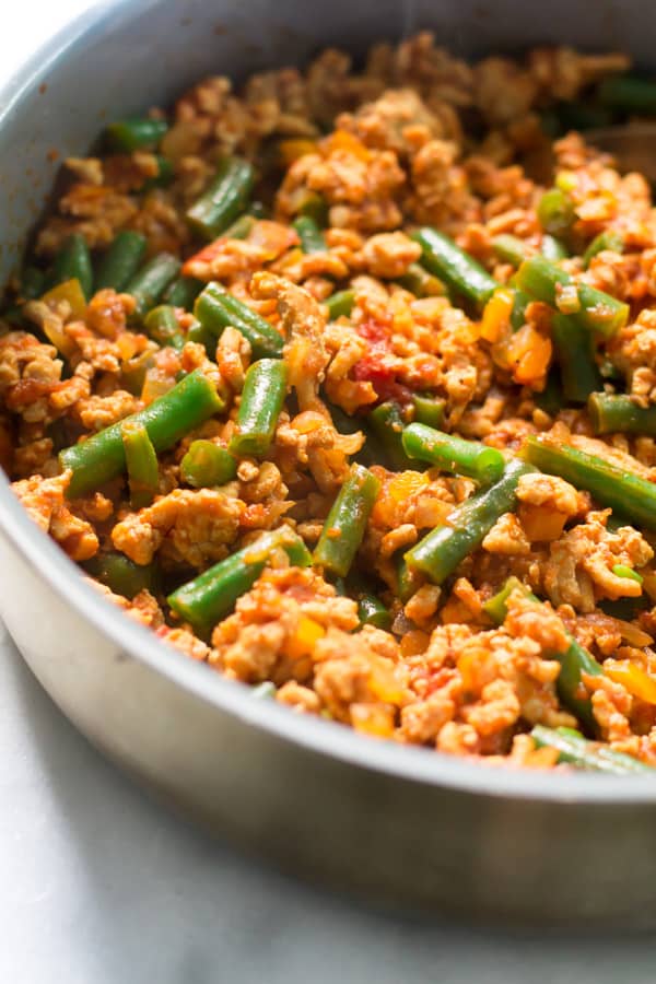 Ground Turkey Skillet with Green Beans - Primavera Kitchen