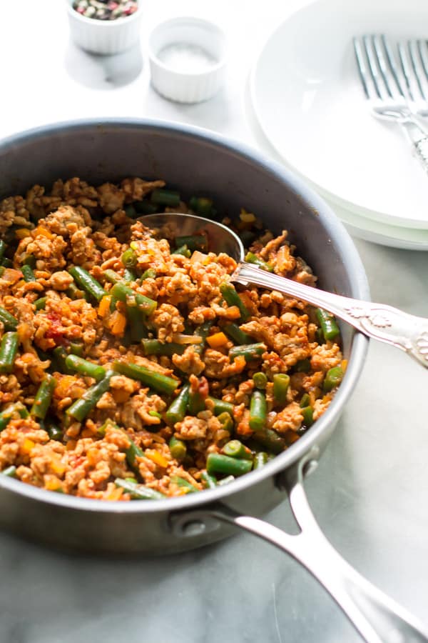 Ground Turkey Skillet with Green Beans - Primavera Kitchen