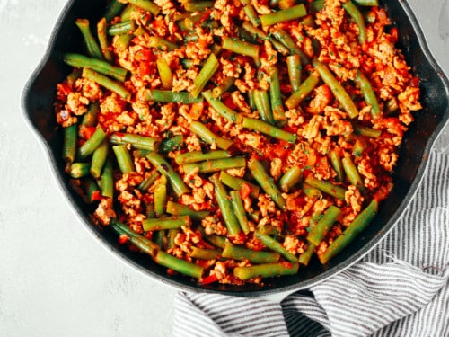 Ground Turkey Skillet with Green Beans - Primavera Kitchen