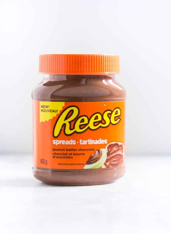 A jar of reese spread.