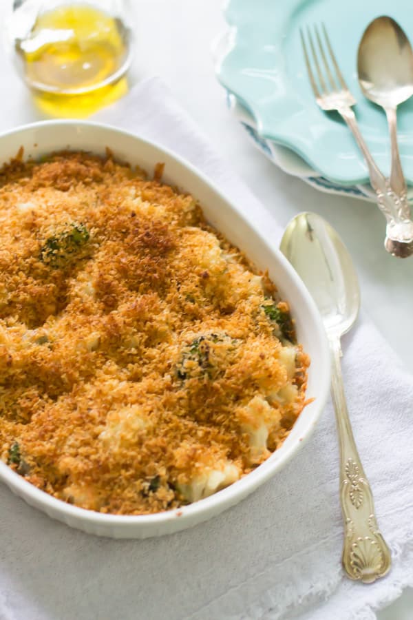 Cheesy Broccoli-Cauliflower Bake_-9