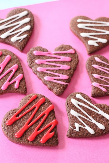 Chocolate Valentine's Cookies 