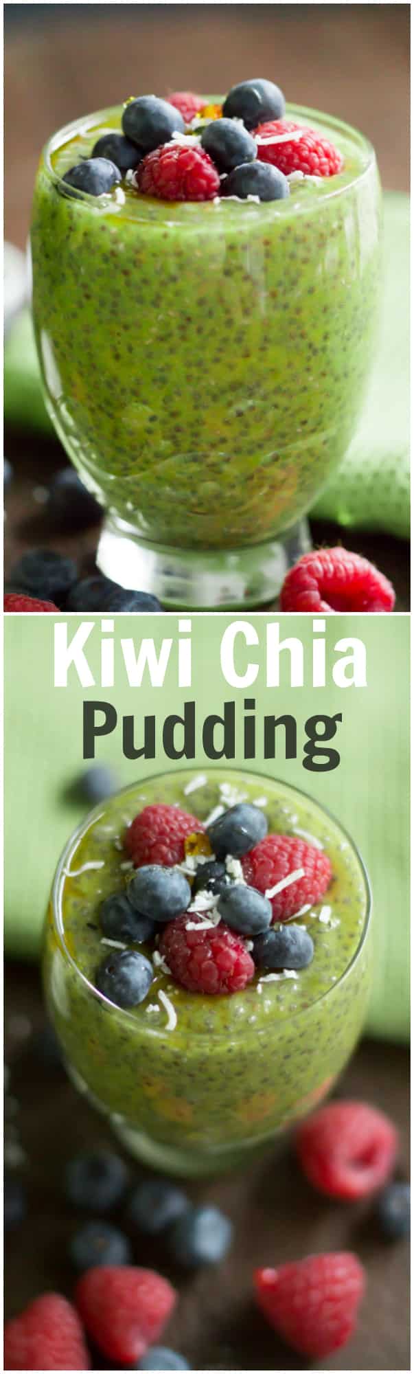 kiwi chia pudding - This Kiwi Chia Pudding is made with coconut milk, kiwi fruit and maple syrup. It is a great option for a healthy breakfast or a snack in the afternoon.