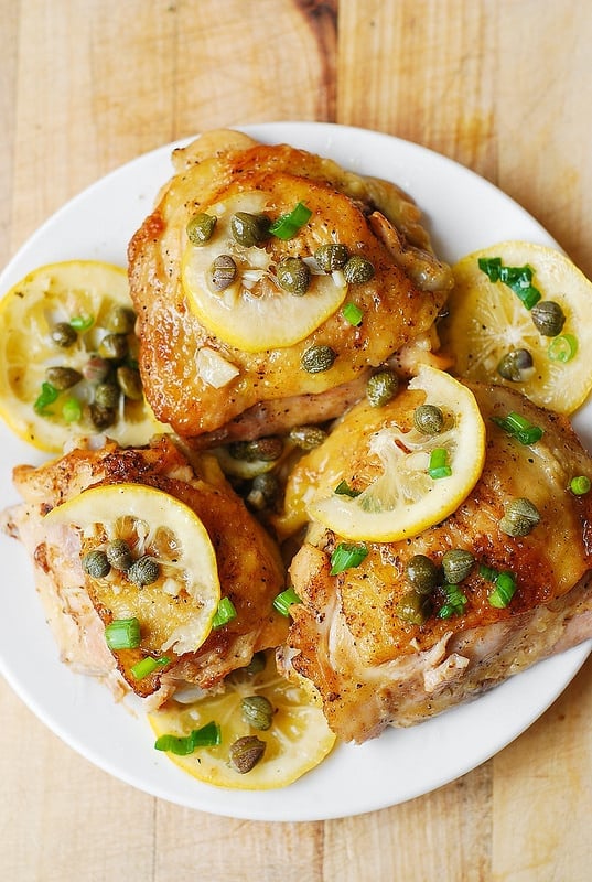 Oven Baked Chicken Piccata from Julia's Album.