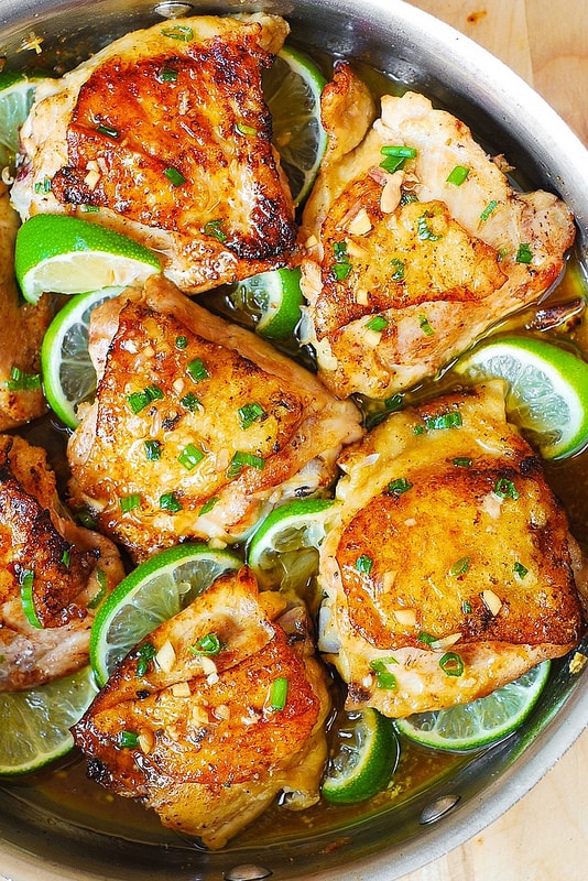 Honey Lime Chicken Thighs from Julia's Album.
