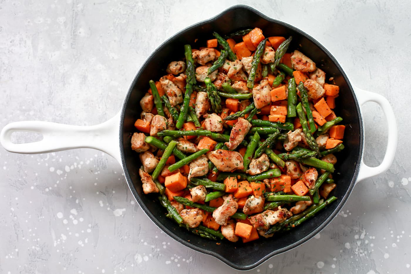  Asparagus Sweet Potato Chicken Skillet Primavera Kitchen