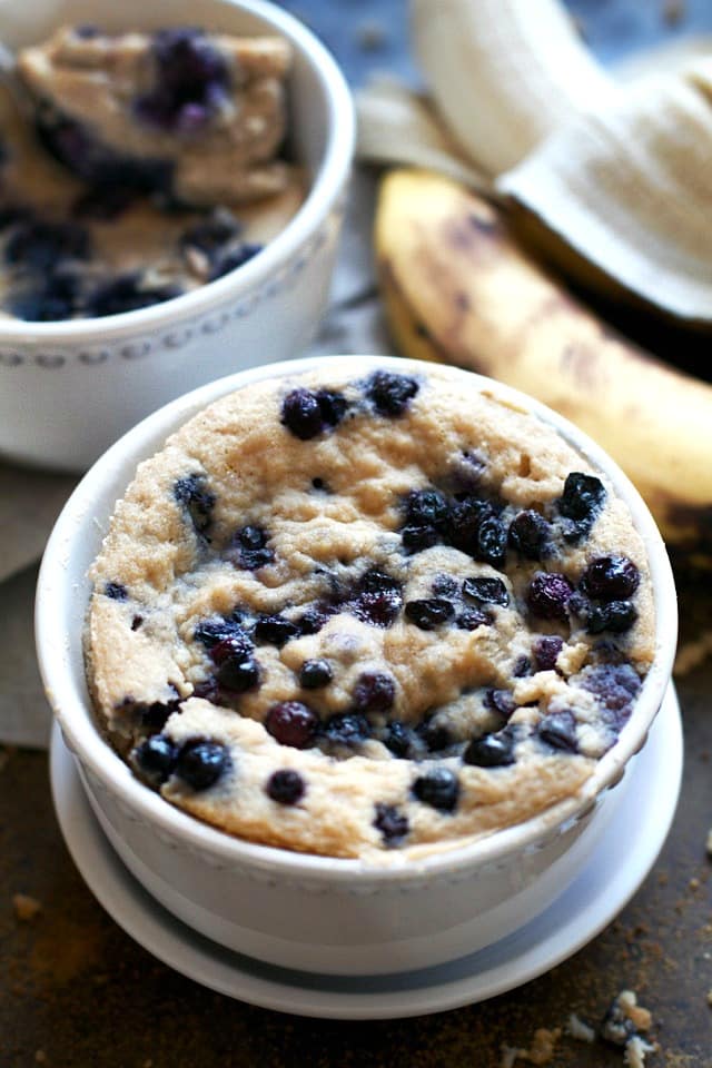 Blueberry Banana Bread Mug Cake