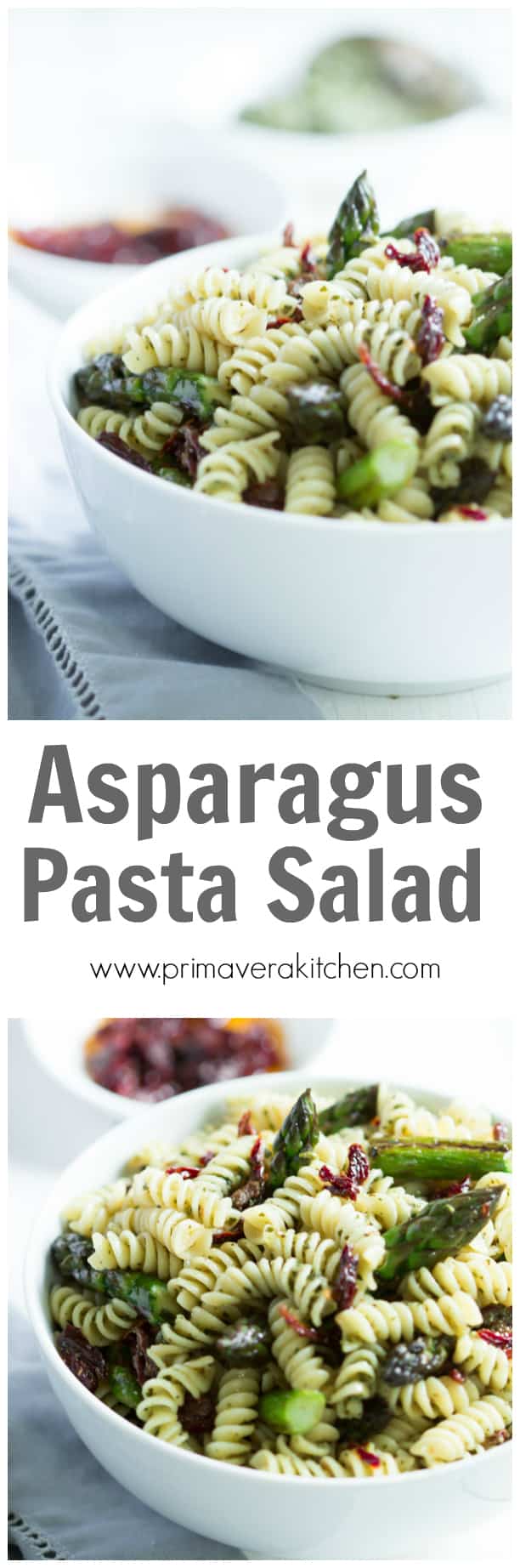 Easy Asparagus Pasta Salad - This Easy Asparagus Pasta Salad only requires 5-ingrediten and it is gluten-free, quick to make and it is perfect to make ahead on the weekend and take to work all week. 