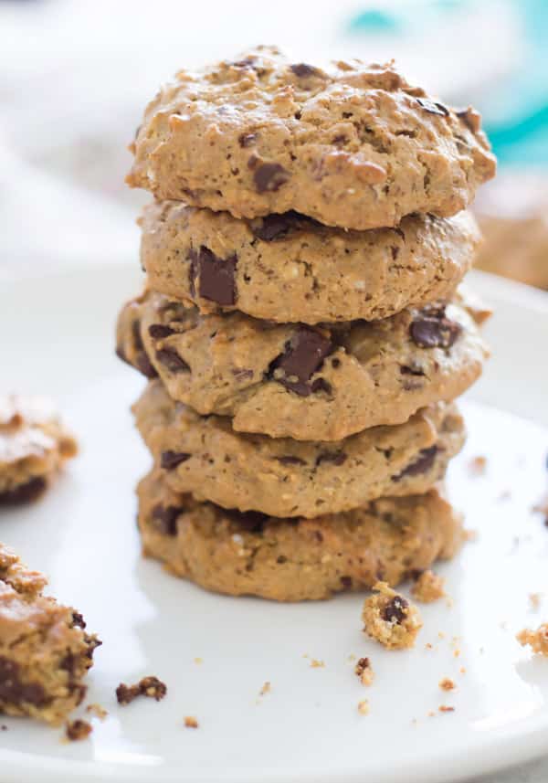 Gluten-free Almond Butter Oatmeal Cookies-5