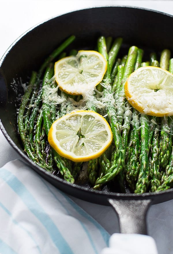 Parmesan Lemon Asparagus Skillet Primavera Kitchen Recipe