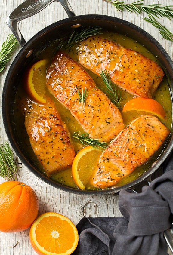 Easy orange rosemary glazed salmon Primavera Kitchen
