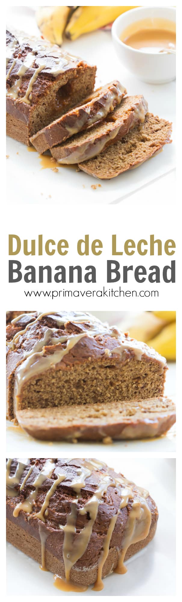 Dulce de Leche - The dulce de leche is swirled in a classic banana bread recipe, making it even more flavourful and irresistible. This is an amazing recipe with only few ingredients! 