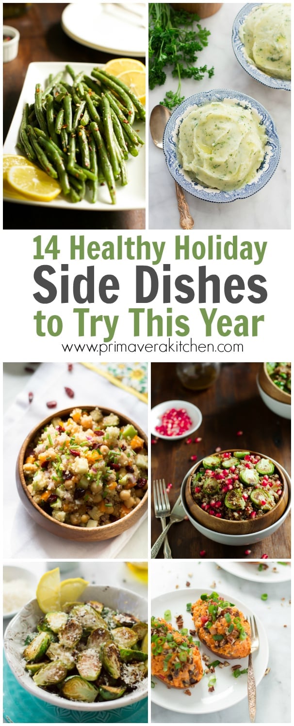 14-healthy-holiday-side-dishes-to-try-this-year - These 14 Healthy Holiday Side Dishes to Try this Year post brings to you a lot of options for you to make at this especial dinner! There are gluten-free, paleo-friendly and low-carb recipes to everyone to enjoy! 
