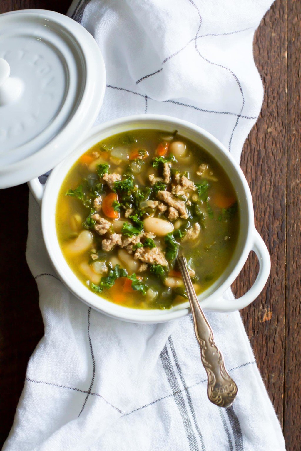 Ground Turkey White Bean Kale Soup Primavera Kitchen Recipe