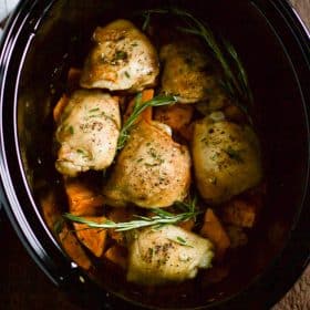 Slow Cooker Chicken and Sweet Potato.