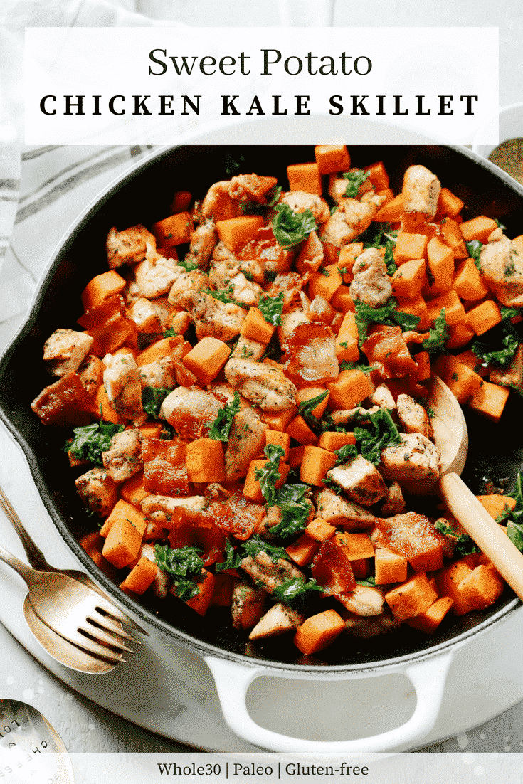 sweet potato chicken kale skillet Primavera Kitchen Recipe
