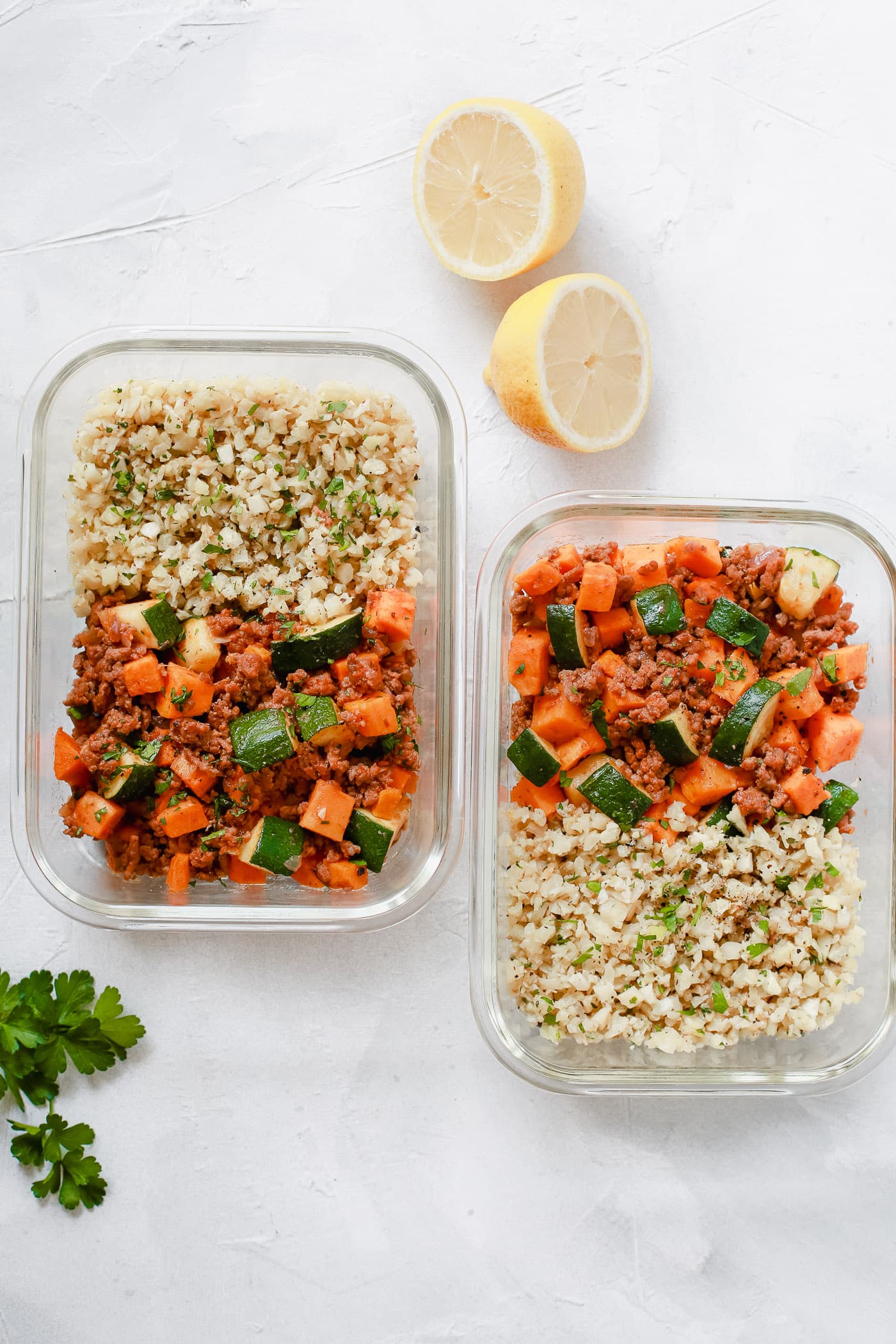 Ground Beef Zucchini Sweet Potato Skillet (Meal Prep) Primavera Kitchen