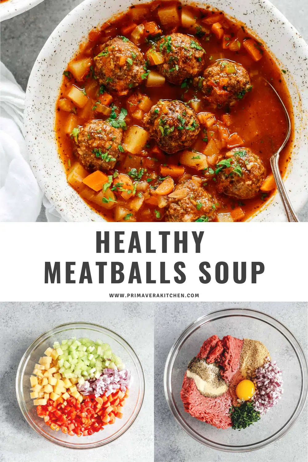 Healthy Meatballs soup