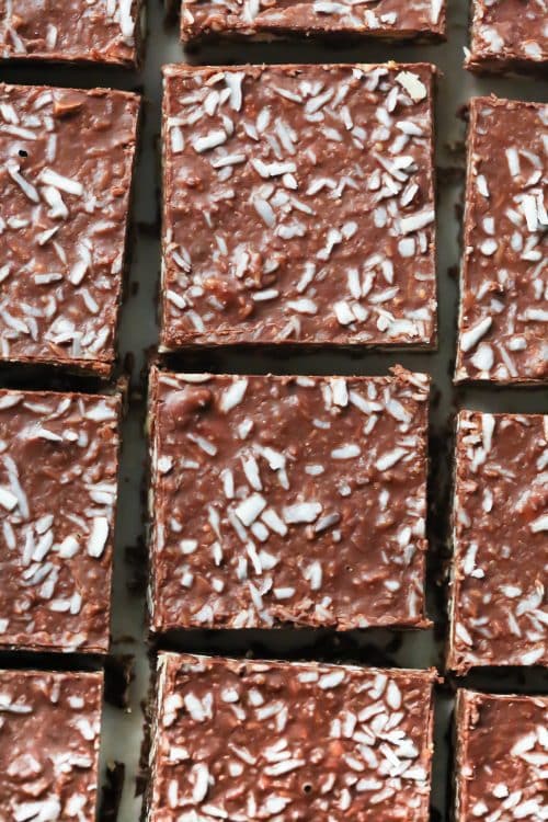 Low-Carb No-Bake Chocolate Coconut Bars Primavera Kitchen Recipe
