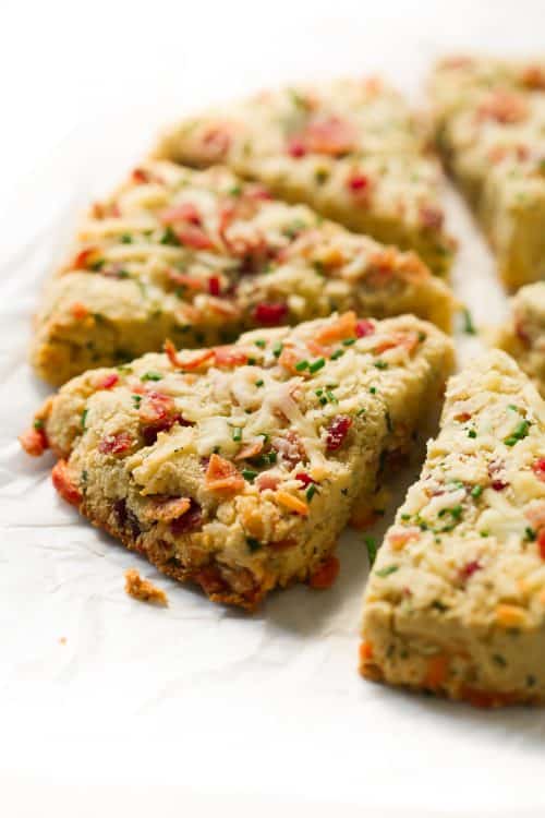 Low-carb Bacon and Cheese Scones Primavera Kitchen Recipe