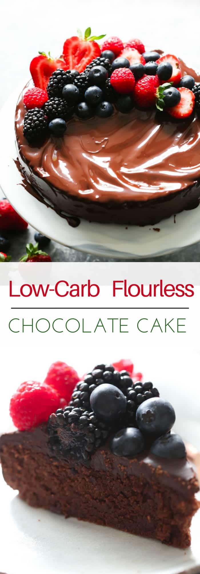 Low-Carb Flourless Chocolate Cake - This Low-Carb Flourless Chocolate Cake is made with Almond flour, which means it's also gluten-free and full of flavour! 