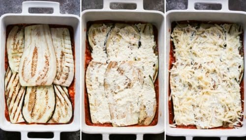 assemble eggplant lasagna